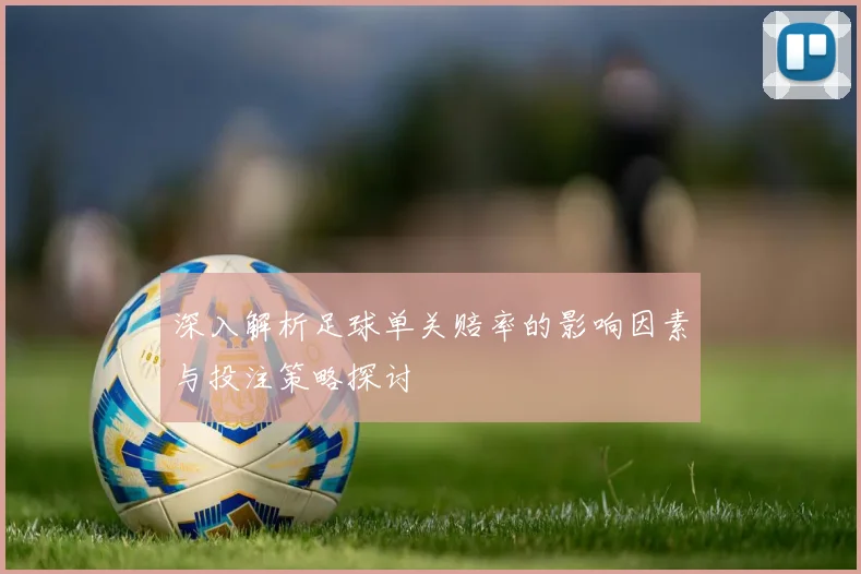 深入解析足球单关赔率的影响因素与投注策略探讨