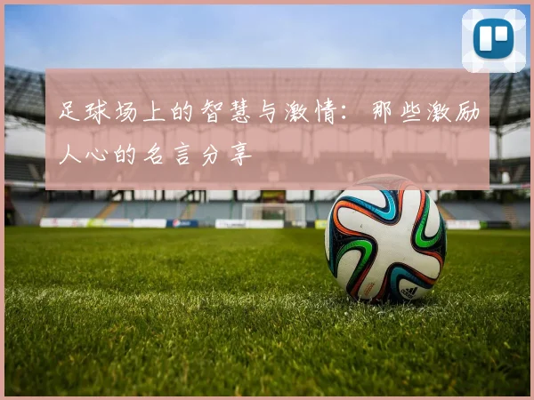 足球场上的智慧与激情：那些激励人心的名言分享